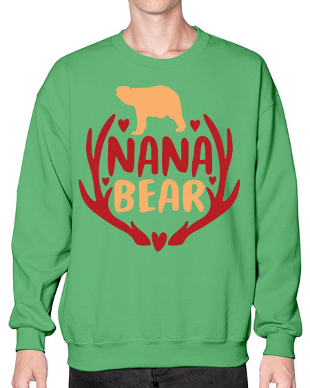 nana bear 195# - bears - animals- Sweatshirt - Crew