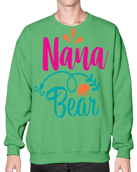 nana bear 197# - bears - animals- Sweatshirt - Crew