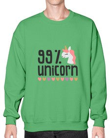 ninety nine percents unicorn 6879# - unicorn- Sweatshirt - Crew