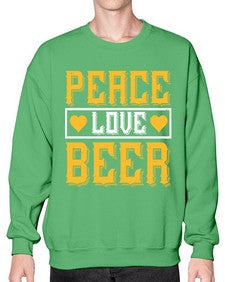 peace love beer 1475# - beer- Sweatshirt - Crew