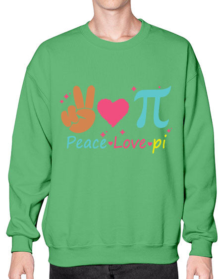 peace love pi 30# - pi- Sweatshirt - Crew