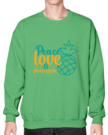 peace love pineapple Style 82# - summer- Sweatshirt - Crew
