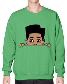 peekaboo boy 18# - black boys or men- Sweatshirt - Crew