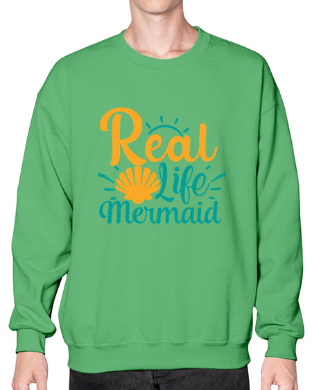real life mermaid Style 79# - summer- Sweatshirt - Crew