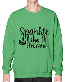 sparkle like a unicorn 417# - unicorn- Sweatshirt - Crew