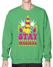 stay magical 425# - unicorn- Sweatshirt - Crew