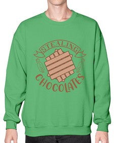 stealing chocolates 407# - chocolate- Sweatshirt - Crew