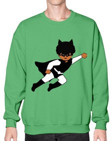 super kids girl 2# - black girls or women- Sweatshirt - Crew