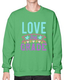 third Grade Love 968# - third grade- Sweatshirt - Crew