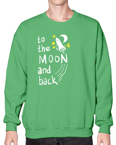 to the moon and back 9# - moon- Sweatshirt - Crew