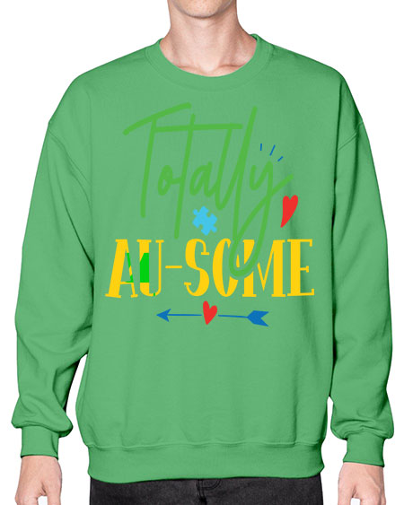 totally ausome Style 1# - autism- Sweatshirt - Crew
