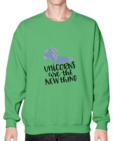unicorns are the new thing 531# - unicorn- Sweatshirt - Crew
