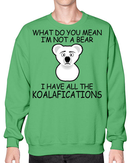 what do you mean im not a bear 287# - bears - animals- Sweatshirt - Crew