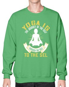 yoga is the journey of the self through the self to the sel  624# - yoga- Sweatshirt - Crew