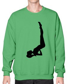 yoga pose  632# - yoga- Sweatshirt - Crew