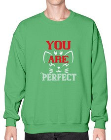 you are perfect Style 124# - cats- Sweatshirt - Crew