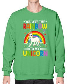 you are the rainbow to my unicorn 562# - unicorn- Sweatshirt - Crew