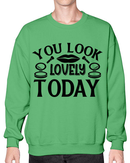 you look lovely today 20# -makeup Sweatshirt - Crew
