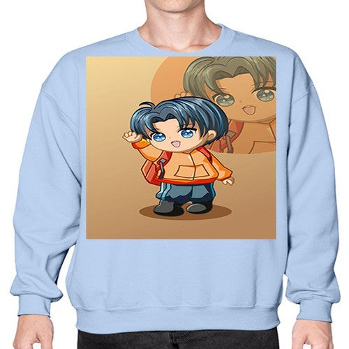 A cute boy with package 127# - anime- Sweatshirt - Crew