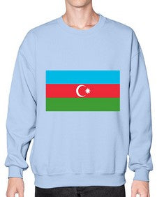 Azerbaijan 385# - world flags- Sweatshirt - Crew