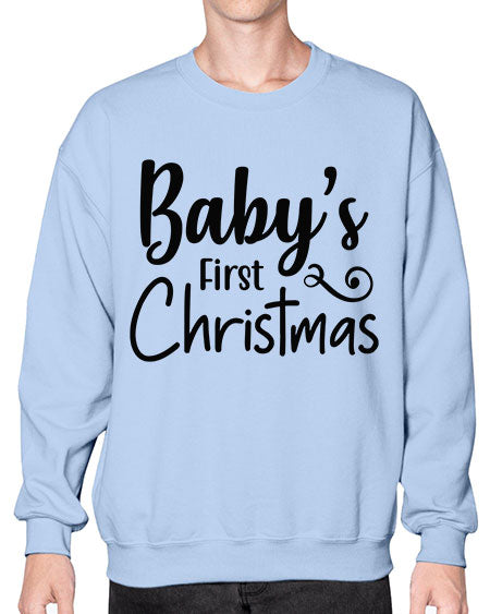 Babys First Christmas 277# - baby- Sweatshirt - Crew