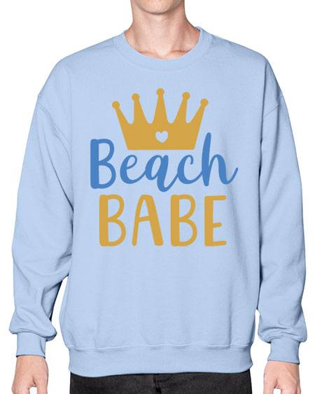 Beach babe 9# -  fashion- Sweatshirt - Crew