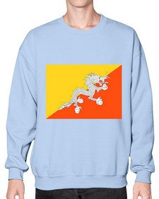Bhutan 456# - world flags- Sweatshirt - Crew
