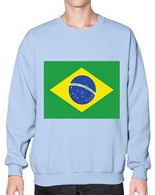 Brazil 488# - world flags- Sweatshirt - Crew