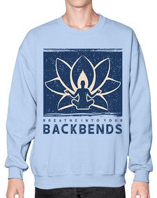 Breathe into Your Backbends 182# - yoga- Sweatshirt - Crew
