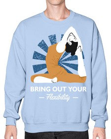 Bring Out Your Flexibility 185# - yoga- Sweatshirt - Crew