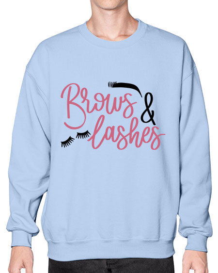 Brows Lashes Style 122# -makeup Sweatshirt - Crew