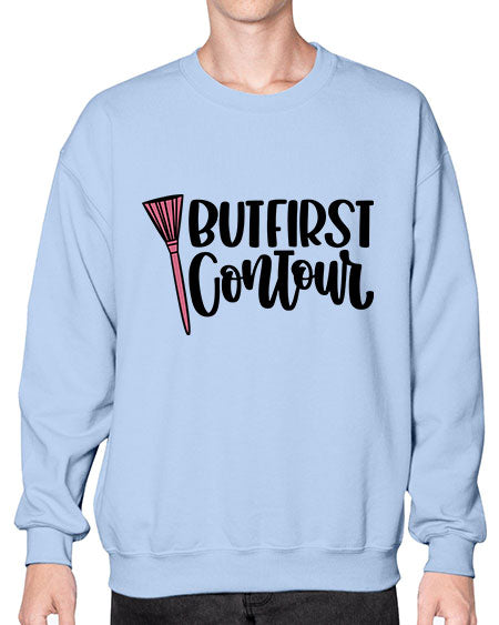 But First Contour Style 120# -makeup Sweatshirt - Crew