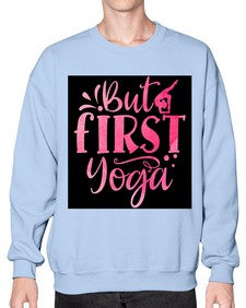 But First Yoga  188# - yoga- Sweatshirt - Crew