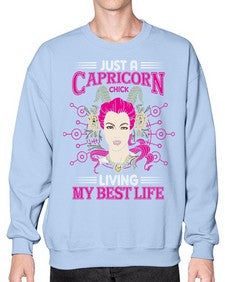Capricorn chick 193# - capricorn- Sweatshirt - Crew
