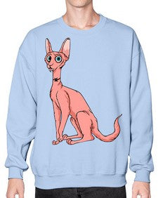 Cat 33# - cartoon animals- Sweatshirt - Crew