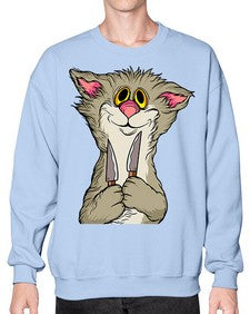Cat 44# - cartoon animals- Sweatshirt - Crew