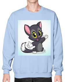 Cat 52# - cartoon animals- Sweatshirt - Crew