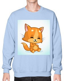 Cat 59# - cartoon animals- Sweatshirt - Crew