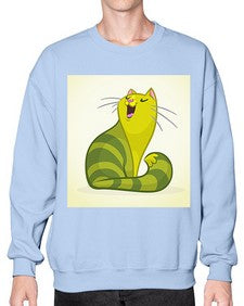 Cat 63# - cartoon animals- Sweatshirt - Crew