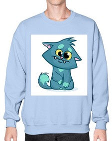 Cat 64# - cartoon animals- Sweatshirt - Crew
