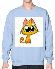 Cat 66# - cartoon animals- Sweatshirt - Crew