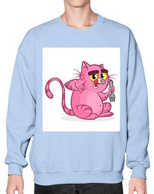 Cat 71# - cartoon animals- Sweatshirt - Crew