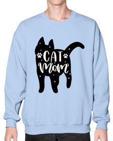 Cat Mom Style 86# - cats- Sweatshirt - Crew