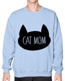 Cat Mom - cats- Sweatshirt - Crew
