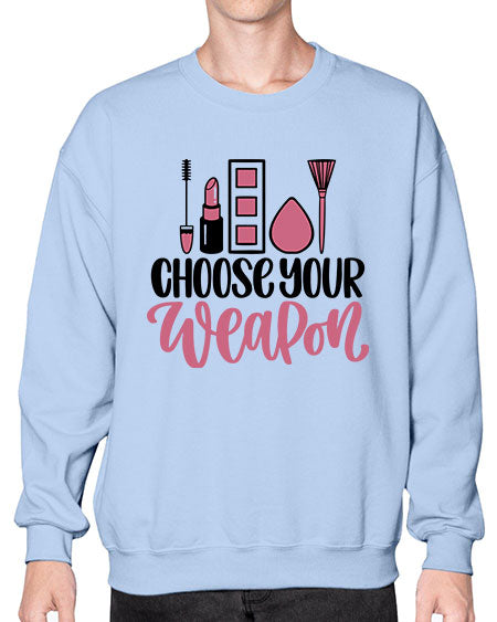 Choose Your Weapon Style 111# -makeup Sweatshirt - Crew