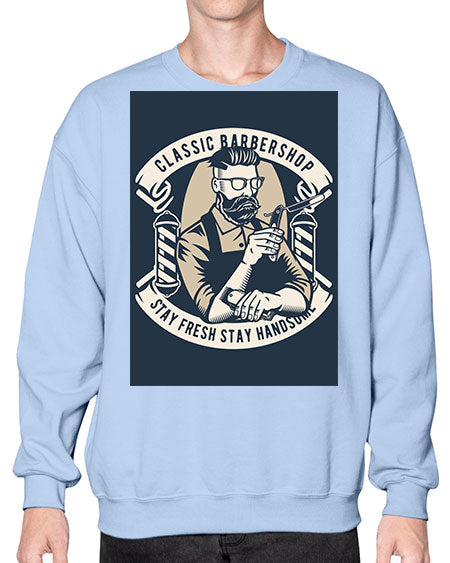 Classic Barber Shop657# - barber- Sweatshirt - Crew