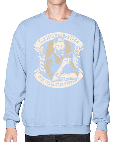 Classic Barber Shop658# - barber- Sweatshirt - Crew