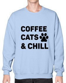 Coffee Cat Style 41# - cats- Sweatshirt - Crew