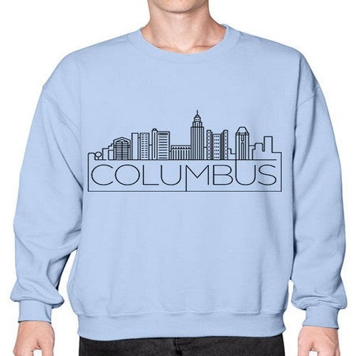 Columbus Minimal Skyline 608# - cities- Sweatshirt - Crew