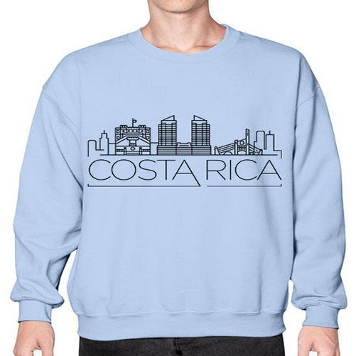 Costa Rica Minimal Skyline 631# - cities- Sweatshirt - Crew
